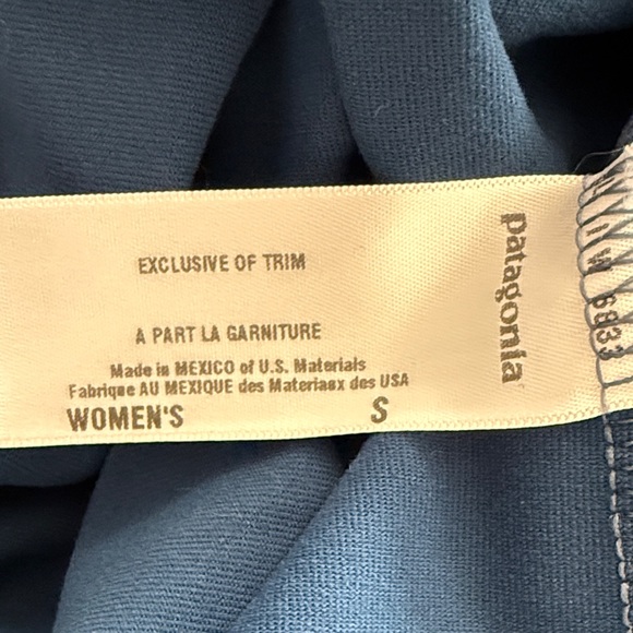 Patagonia Blue Twist Front Sleeveless Dress Women's Midi - Small - Picture 8 of 11